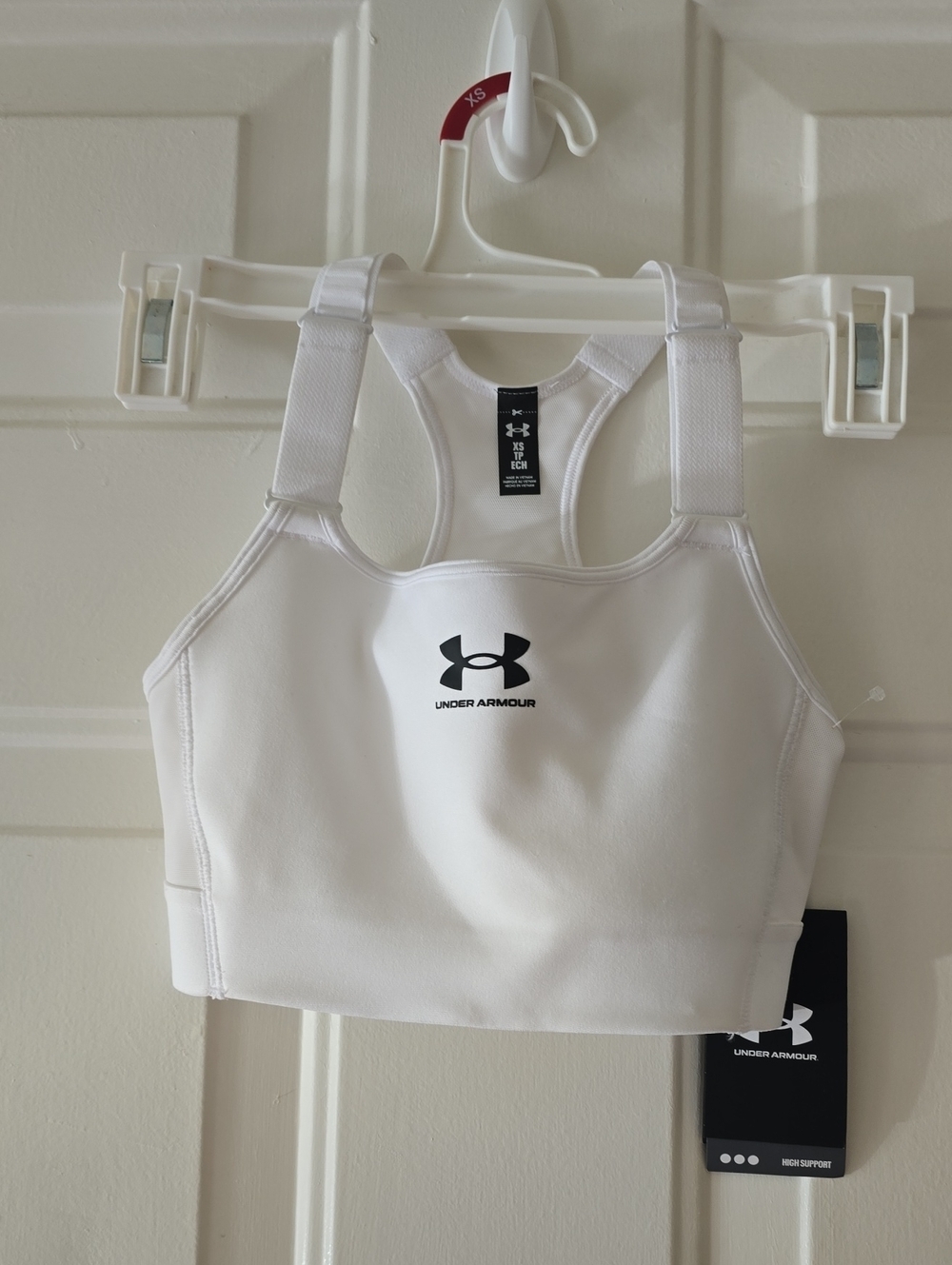 Under Armour HeatGear High Impact Workout Running Sports Bra NWT White XS